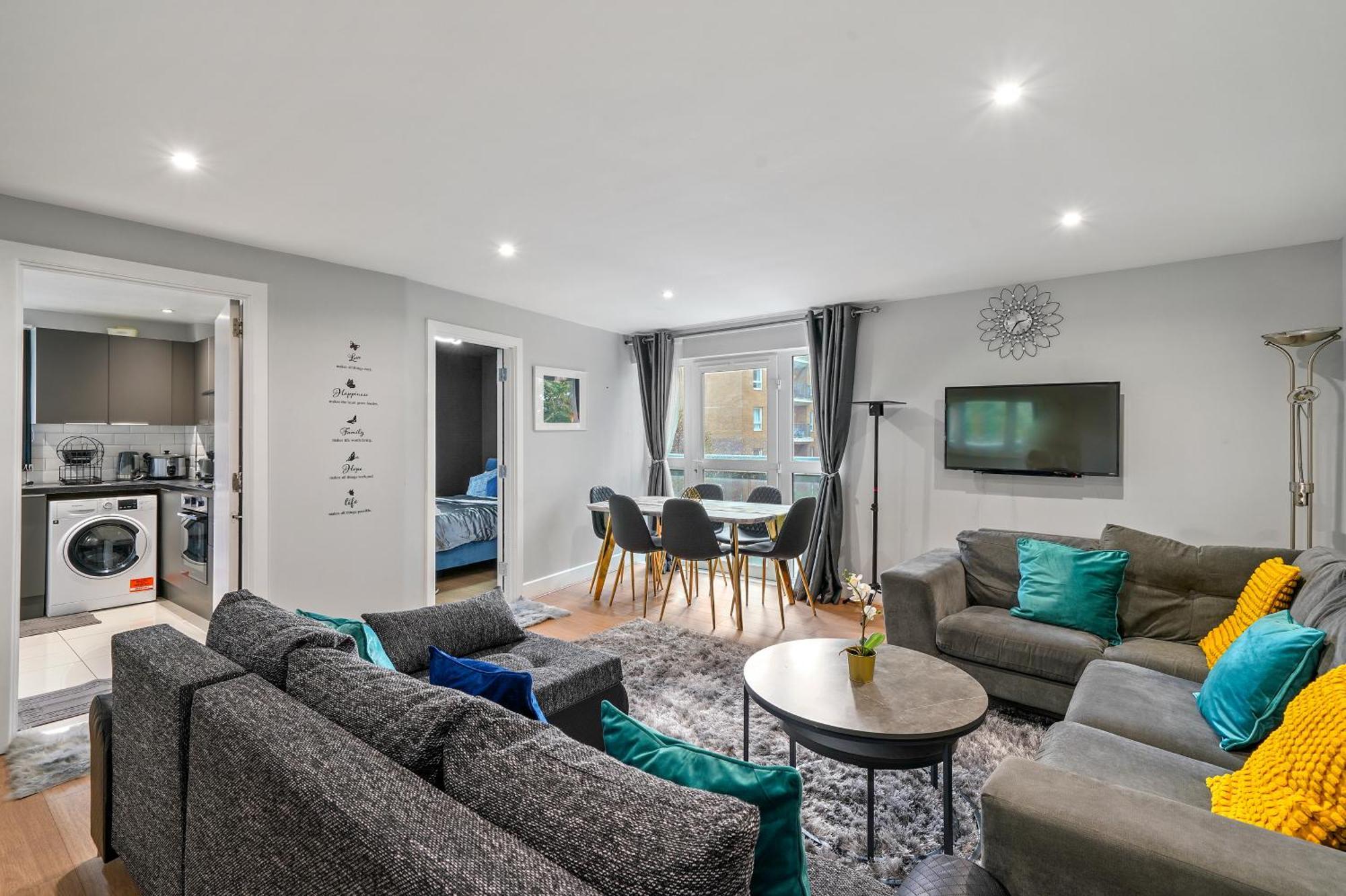 Elegant 3Br 2Bath Flat In Canary Wharf - O2 -Excel London Luaran gambar